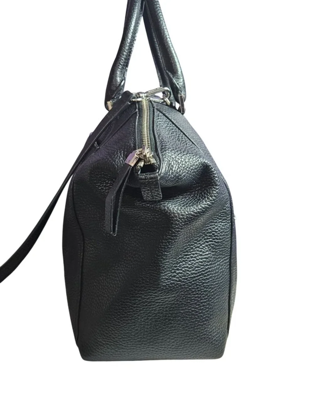 Michael Kors Leather Black Riley Large Satchel/Crossbody Bag